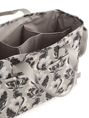 Vera Bradley Organizer Tote In Polyester NWT. Stamped Irises Decor